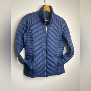 Tommy Hilfiger Packable Premium Duck Down Puffer Jacket S Women Blue Lightweight